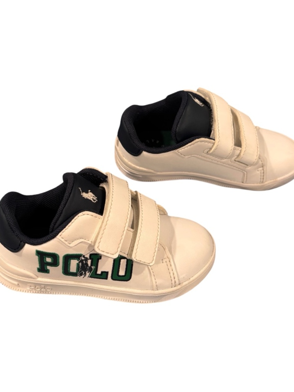 Polo by Ralph Lauren Toddler Boy Size 8 White Sneakers - Picture 2 of 10